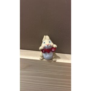 Hallmark Merry Miniature Valentine ILOVE  U  Bunny Figurine 1993